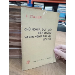 Chủ nghĩa duy vật biện chứng và chủ nghĩa duy vật lịch sử - J. Sta-lin 546647