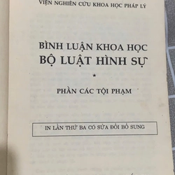 Bình luận khoa học Bộ luật hình sự -1993- 540 trang  544452