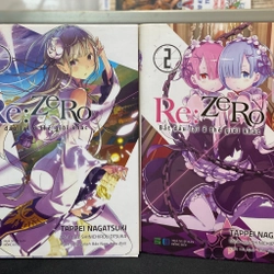 Combo Re:zero - Bắt Đầu Lại Ở Thế Giới Khác Tập 1 + Tập 2 (Bộ 2 Cuốn) kèm PK
