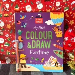 Sách tô màu tiếng anh: My First Colour and Draw Funtime, Mới 332708