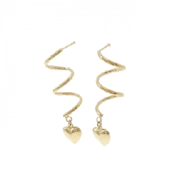 Bông tai hình trái tim 750YG - Hàng hiệu Chính hãng 866295