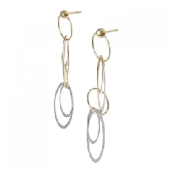 Bông tai 750YG/750WG/K18 - Hàng hiệu Authentic 871585