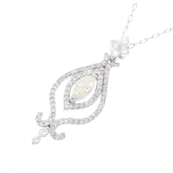 K18WG Dây chuyền kim cương 0.356CT - Hàng hiệu Chính hãng 862870