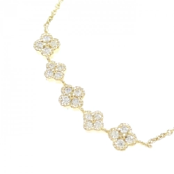 K18YG Hoa Vàng Kim Cương Dây Chuyền 0.12CT - Hàng hiệu Chính hãng 862337