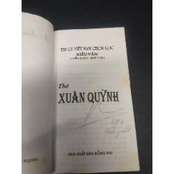 Thơ Xuân Quỳnh 2002 mới 80% ố nhẹ HCM3105 văn học 914803