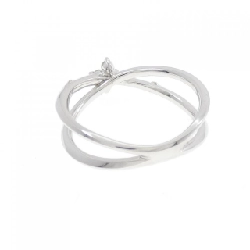 Nhẫn kim cương hoa K18WG 0.10CT 672019