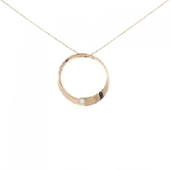 K18PG Dây chuyền kim cương 0.115CT - Hàng hiệu Chính hãng