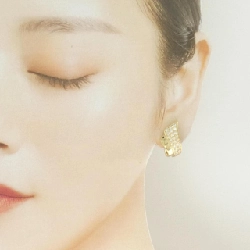 K18YG Bông tai kim cương 0.93CT - Hàng hiệu Authentic 868420