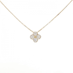 K18YG Dây chuyền kim cương 0.561CT D VS2-SI1 VG-Good - Hàng hiệu Chính hãng