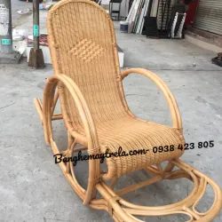 Ghế thư giãn bập bênh mây tre đan kín 999719