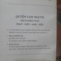 QUYỀN CON NGƯỜI, các văn kiện quan trọng (song ngữ Việt- Anh, Việt-Pháp) 780206