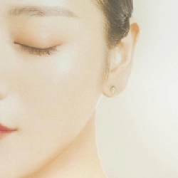 K18YG Bông tai kim cương 0.10CT - Hàng hiệu Chính hãng 870305