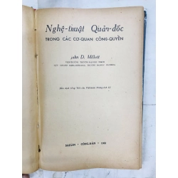 Nghê thuật quản đốc trong các cơ quan công quyền -- John D. Millett 128823