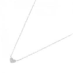 K10WG Dây chuyền kim cương hình trái tim 0.04CT - Hàng hiệu Chính hãng 860155