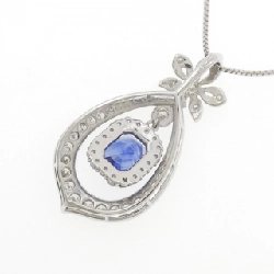 Dây chuyền hoa sapphire PT950/PT850 1.480CT - Hàng hiệu Authentic 860032