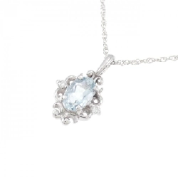 K18WG Aquamarine Necklace - Hàng hiệu Authentic 859266