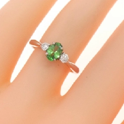 Nhẫn Garnet Xanh K18WG 0.451CT 673450