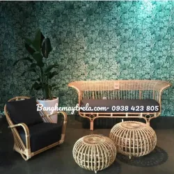 Ghế sofa mây tự nhiên tay xòe 695573