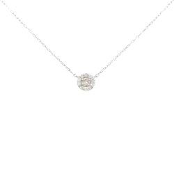 Dây chuyền kim cương PT900/PT850 0.16CT - Hàng hiệu Chính hãng