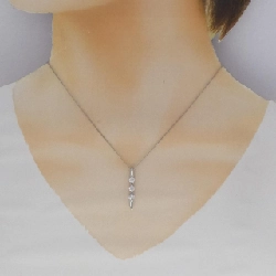 Dây chuyền kim cương 3 viên 2WAY PT900/PT850 0.50CT - Hàng hiệu Chính hãng 861299