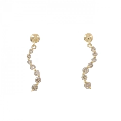 K18YG Bông tai kim cương 0.28CT - Hàng hiệu Chính hãng