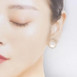 K18YG Mabe Pearl Earrings - Hàng hiệu Authentic 868954