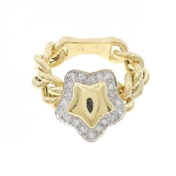 Nhẫn kim cương sao K18YG/K18WG 0.25CT - Hàng hiệu Authentic