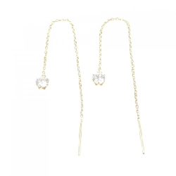 K18YG Bông tai Cubic - Hàng hiệu Chính hãng 865532