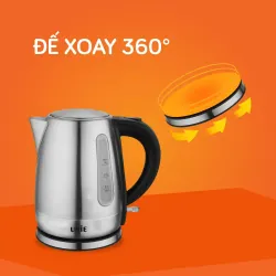 Ấm siêu tốc UNIE UE-300 dung tích 1L, chất liệu inox304 an toàn, 779665