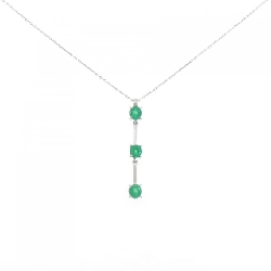 Dây chuyền ngọc lục bảo PT900/PT850 0.56CT - Hàng hiệu Authentic