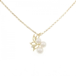 K18YG Ngọc trai Akoya Dây chuyền - Hàng hiệu Chính hãng