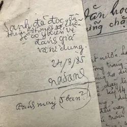 Bảo thảo của nhà văn Văn Linh - có thủ bút xét duyệt của nhà thơ Nguyễn Xuân Sanh 713276
