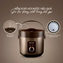 🌟 KALITE KRC8018 – Nồi cơm điện lòng gốm Ceramic an toàn, cơm chín ngon đều 782050