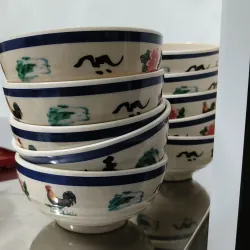 10 chén gà nhựa melamine 
