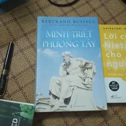 Mình Triết phương Tây của Bertrand Russell và Lời của Nietzsche dành cho người trẻ.  596873