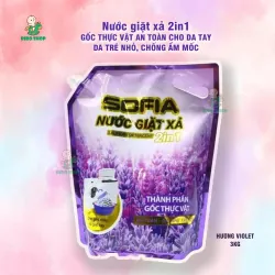 Nước giặt xả 2in1 3kg | GỐC THỰC VẬT AN TOÀN DA TAY, DA TRẺ NHỎ, CHỐNG ẨM MỐC (loại túi) 553597