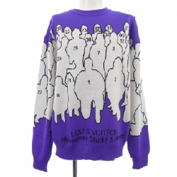 Louis Vuitton LOUIS VUITTON Studio Jacquard Crew Neck HNN93WZLL Áo len - Hàng hiệu Chính hãng