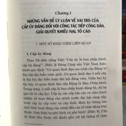 Nâng cao vai trò của cấp uỷ Đảng trong tiếp công dân, giải quyết khiếu nại, tố cáo 627146