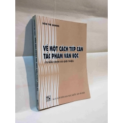 Về một cách tiếp cận tác phẩm văn học