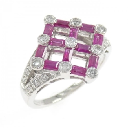 Nhẫn Ruby K18WG 0.70CT - Hàng hiệu Chính hãng