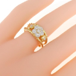 Nhẫn kim cương hoa K18YG/K18WG 0.23CT 672189