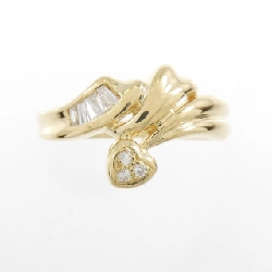 Nhẫn kim cương hình trái tim K18YG 0.11CT 670218