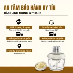 Máy xay thịt UNIE UM366 dung tích 2,5L, 2 cối xay thủy tinh 574464