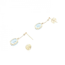 K18YG Blue Topaz Earrings - Hàng hiệu Authentic 869680