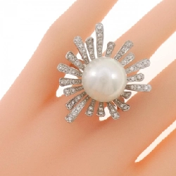 Nhẫn ngọc trai trắng K18WG 13.8mm - Hàng hiệu Chính hãng 848987