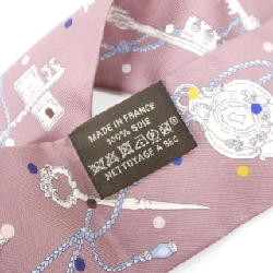 Hàng hiệu Authentic Hermès LES CLES A POIS Twilly 063871S Khăn quàng 806957