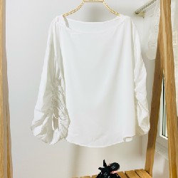 Áo kiểu Uniqlo màu trắng dáng trendy 11883