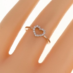 Nhẫn kim cương hình trái tim K18PG 0.10CT 672899