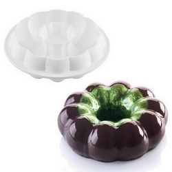 Khuôn silicon làm đế bánh, rau câu tròn hình bí ngô - Loại 21 cm - Mã số 1167 338454