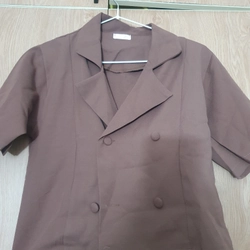 Áo vest croptop màu nâu tây 546510